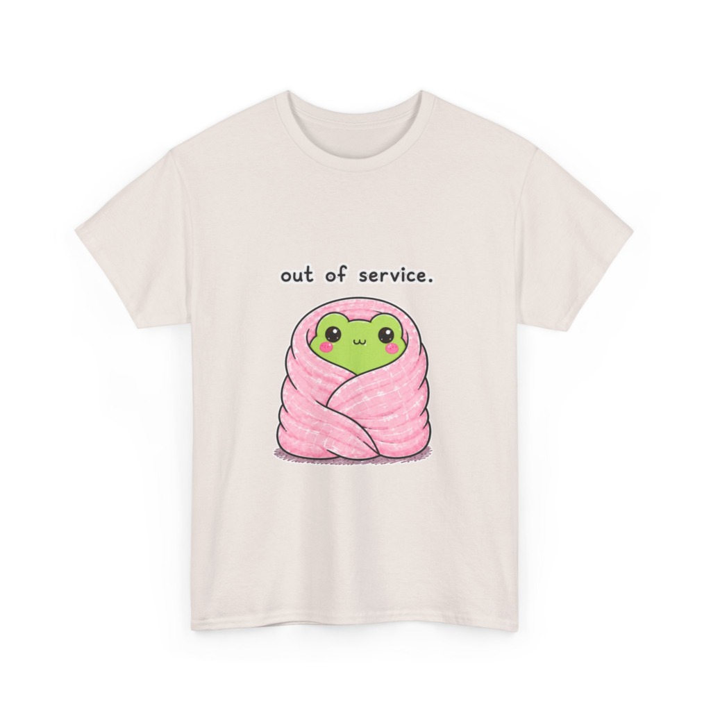Kawaii Frog 'Out of Service' Graphic Tee