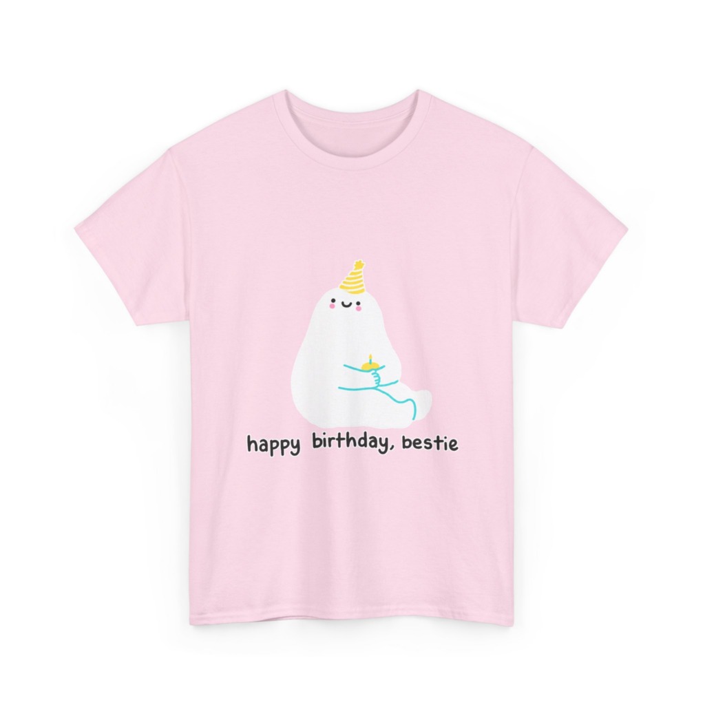 Birthday Bestie Ghost Graphic T-Shirt