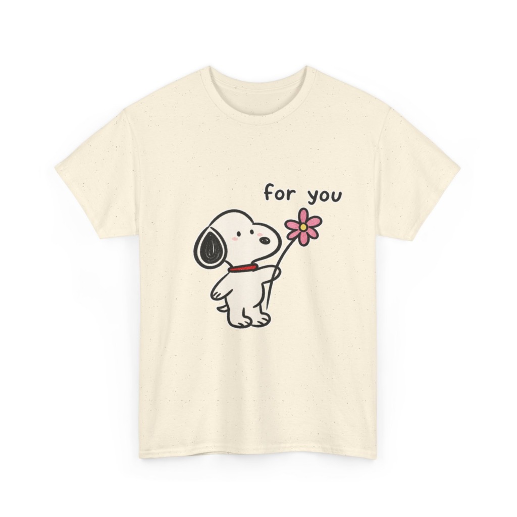 Snoopy 'For You' Flower Graphic T-Shirt