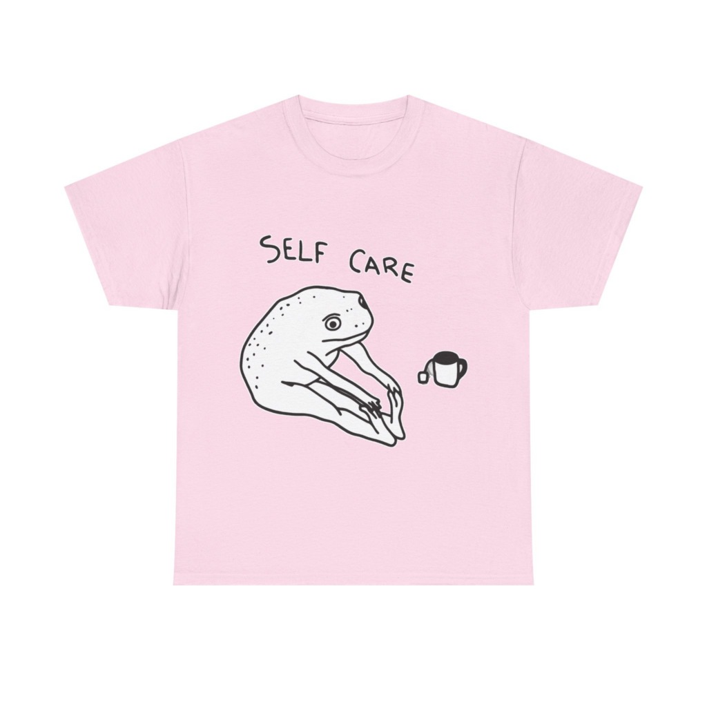 Self Care Frog & Tea Graphic T-Shirt