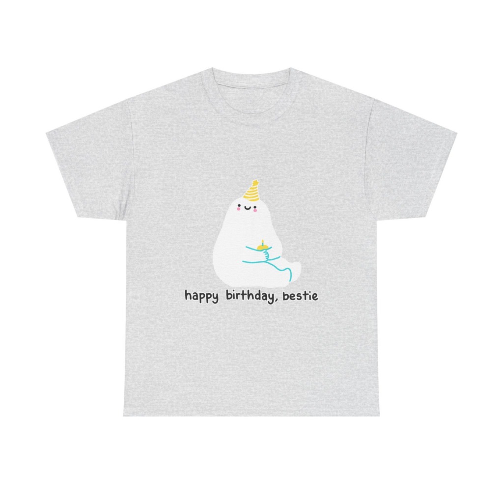 Birthday Bestie Ghost Graphic T-Shirt