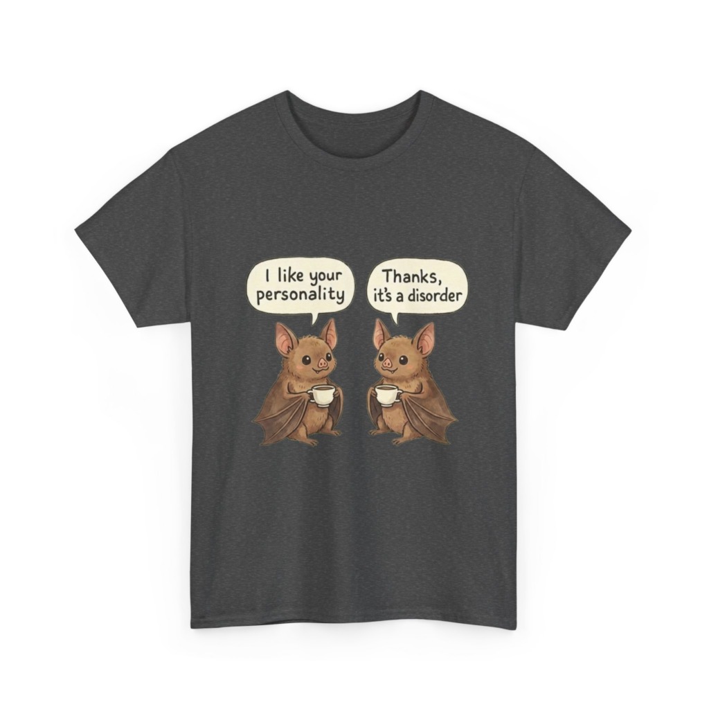 Sarcastic Bats Coffee Graphic T-Shirt