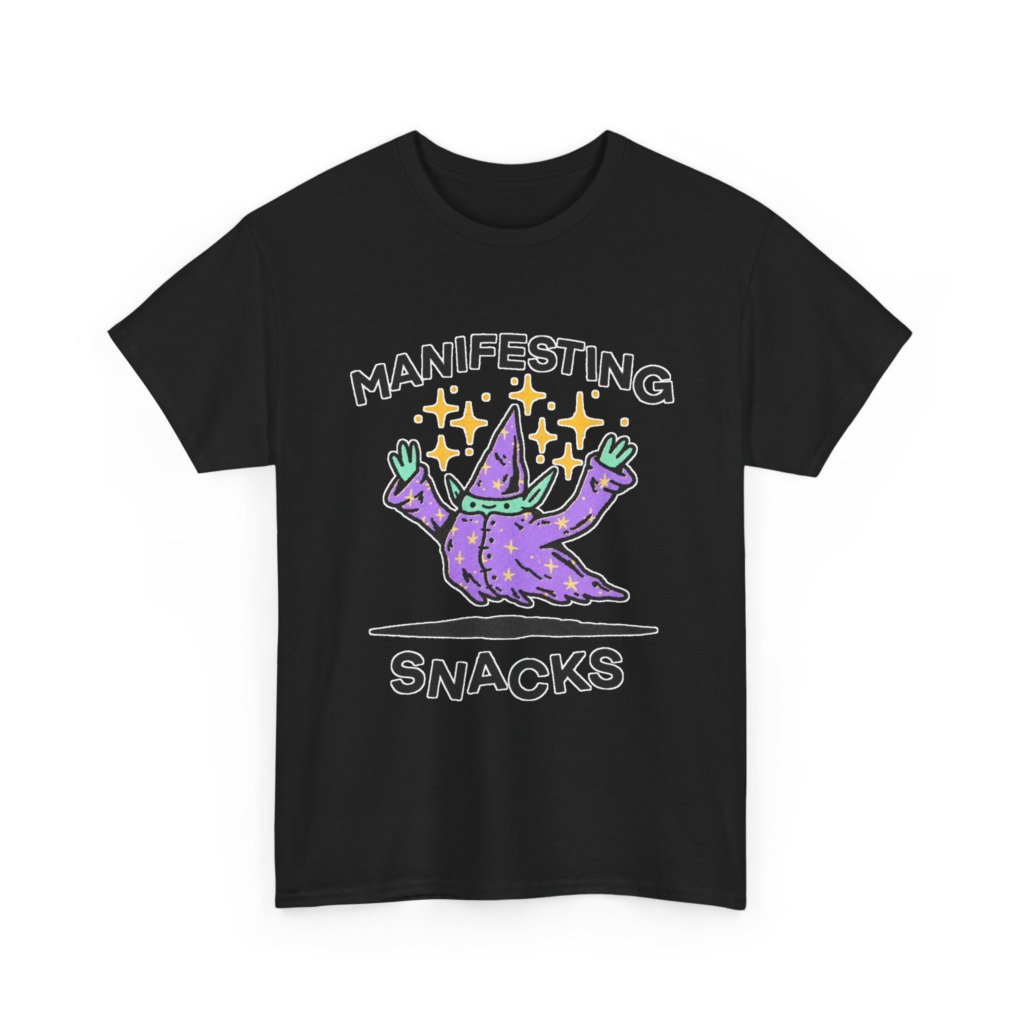 Manifesting Snacks Wizard Print Tee