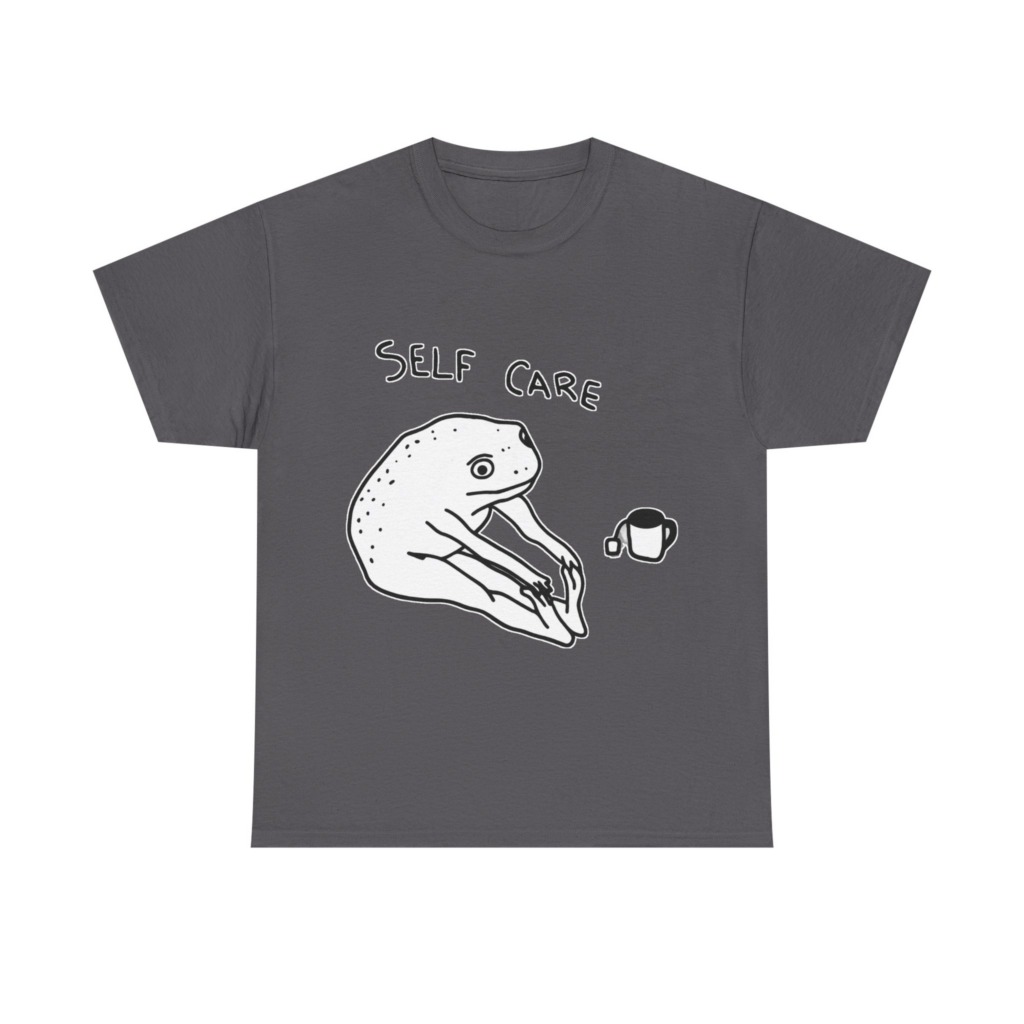 Self Care Frog & Tea Graphic T-Shirt