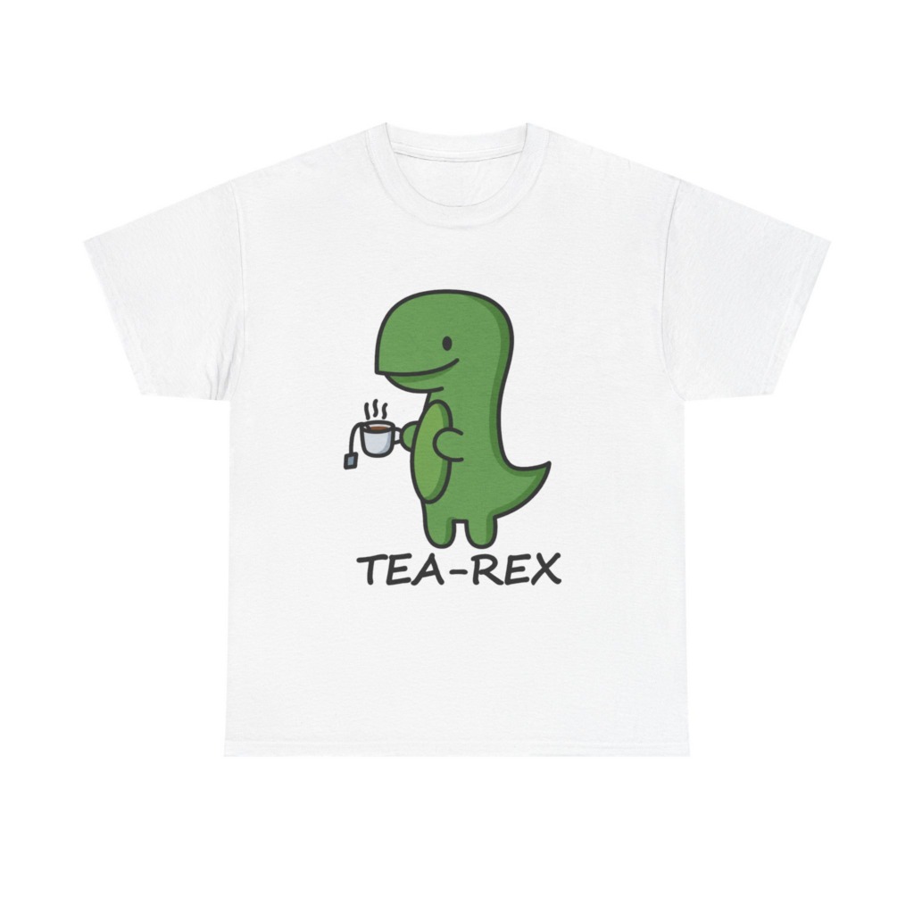 T-Shirt: Cute Tea-Rex Dinosaur Graphic Print