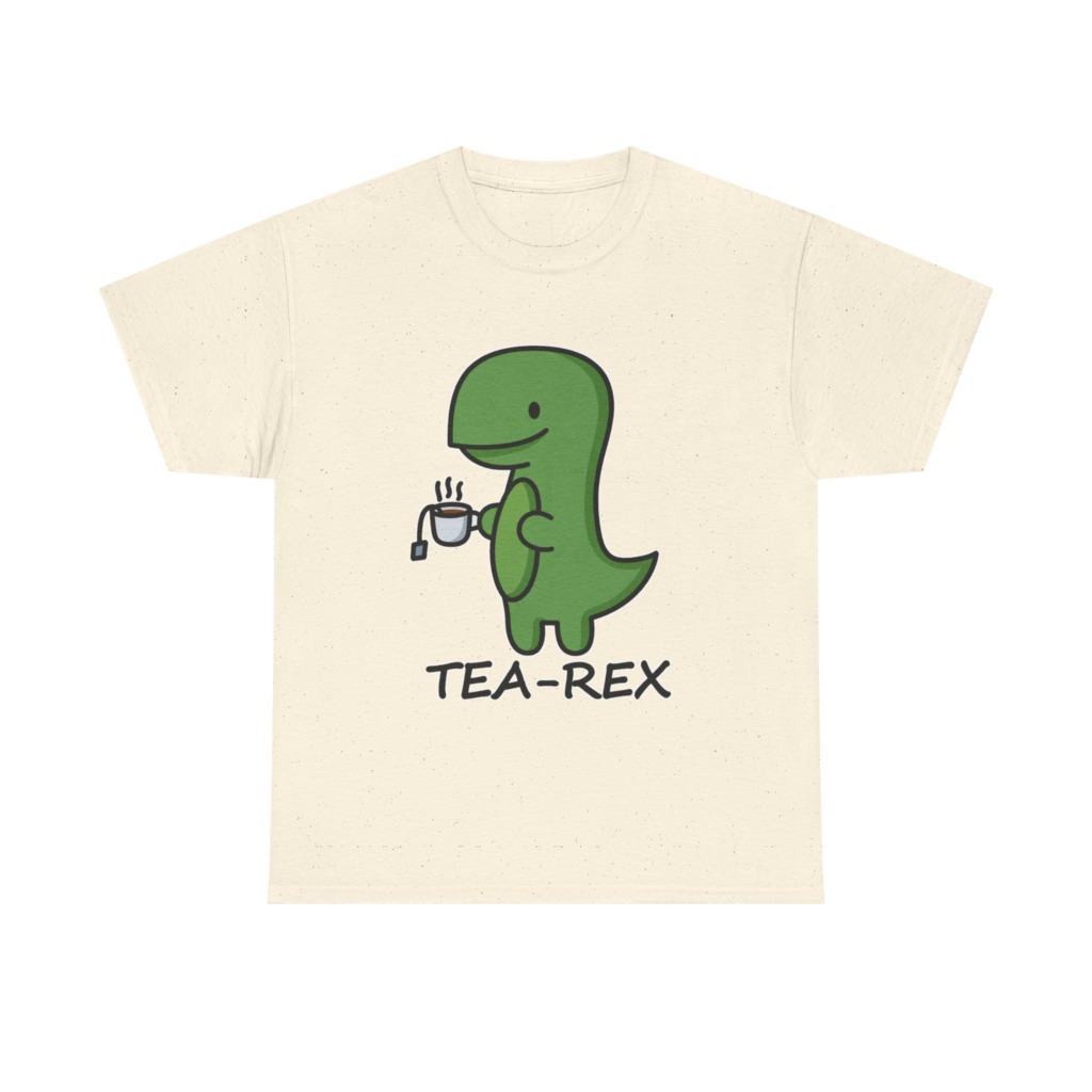T-Shirt: Cute Tea-Rex Dinosaur Graphic Print