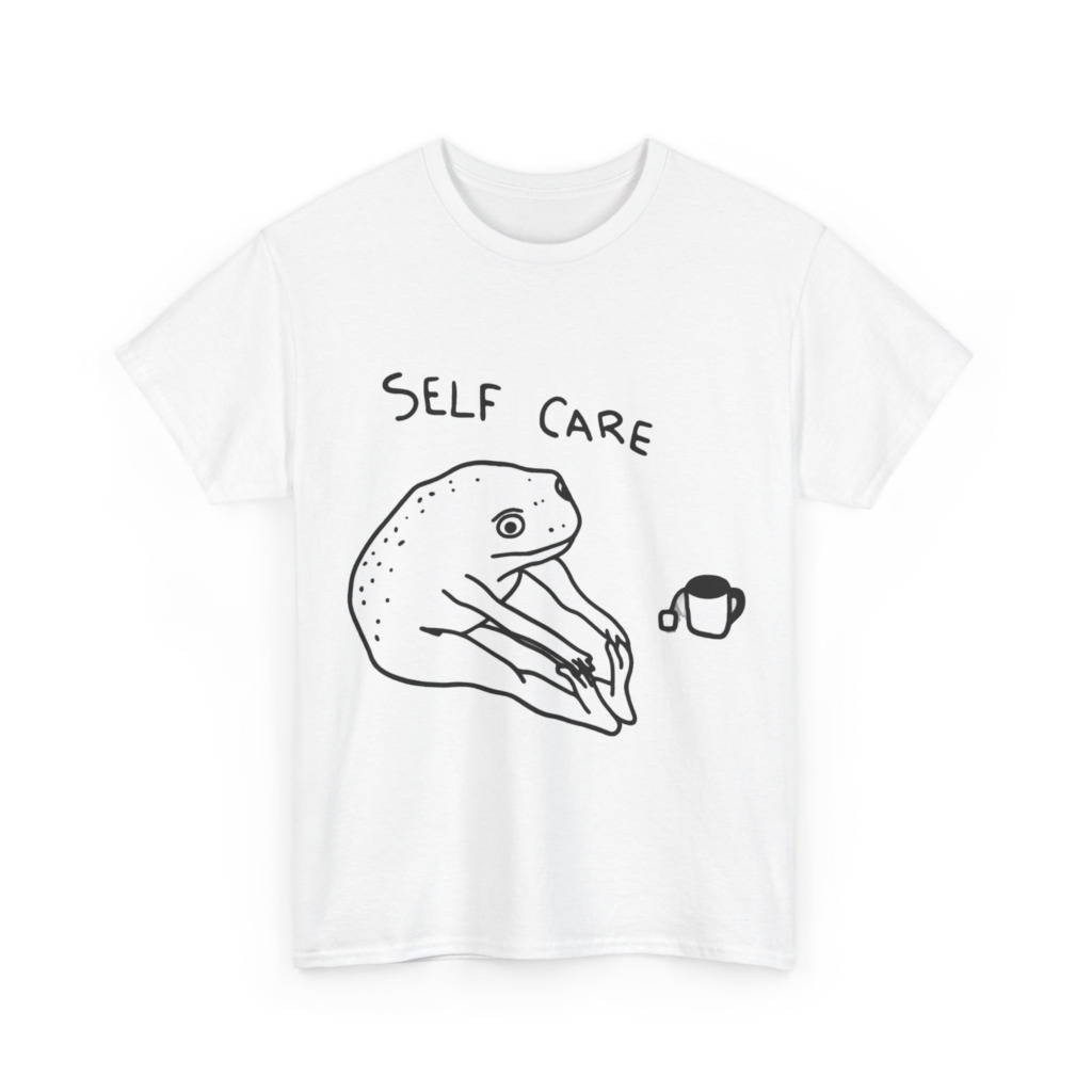 Self Care Frog & Tea Graphic T-Shirt
