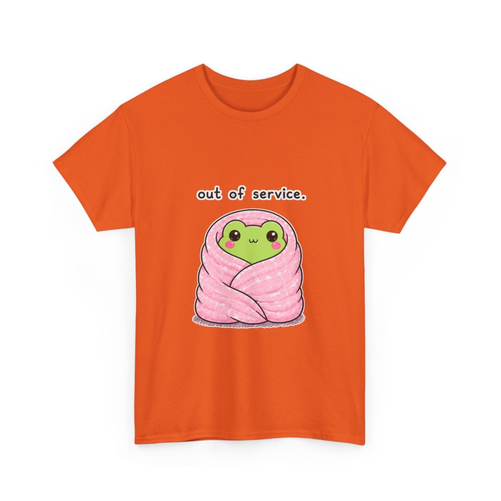 Kawaii Frog 'Out of Service' Graphic Tee