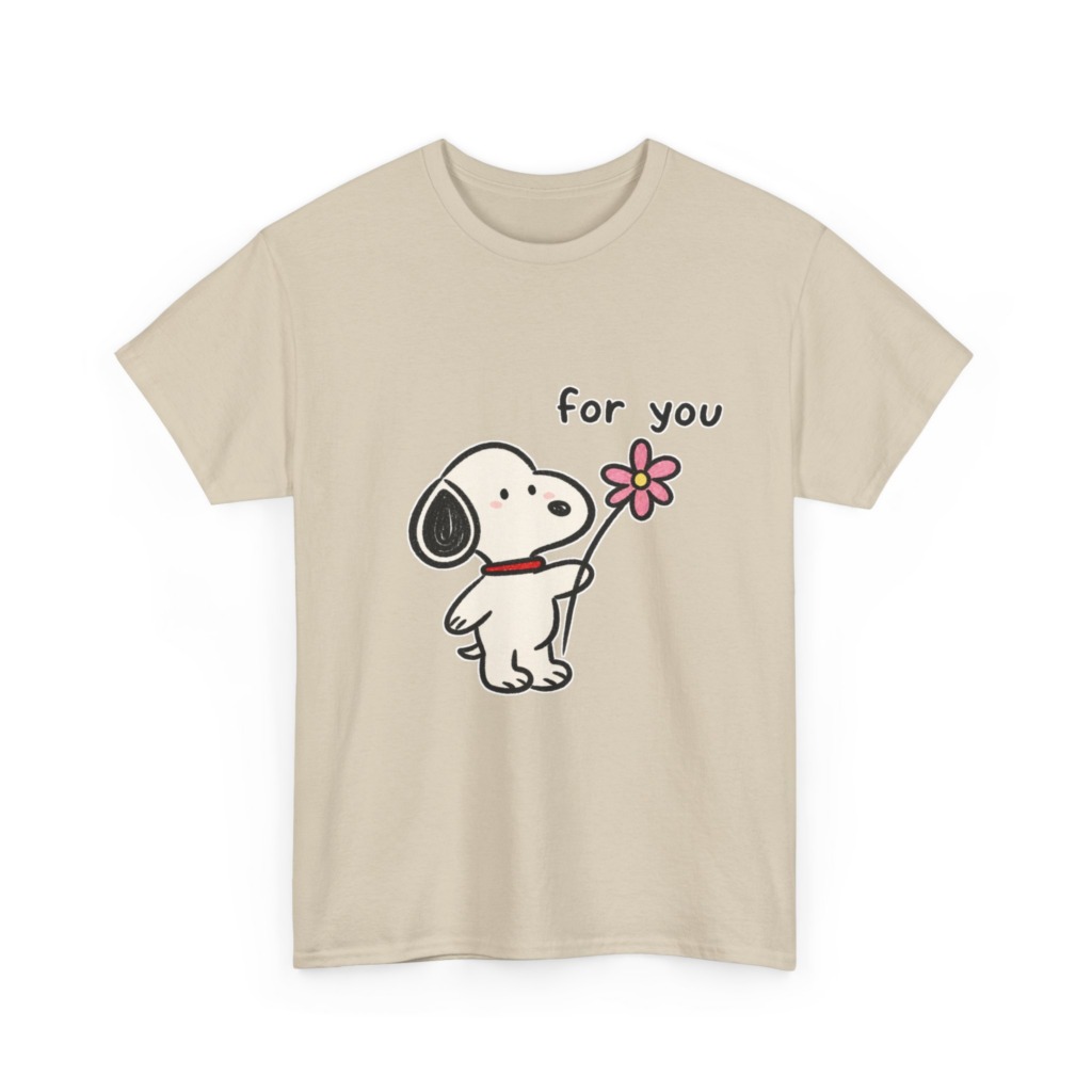 Snoopy 'For You' Flower Graphic T-Shirt