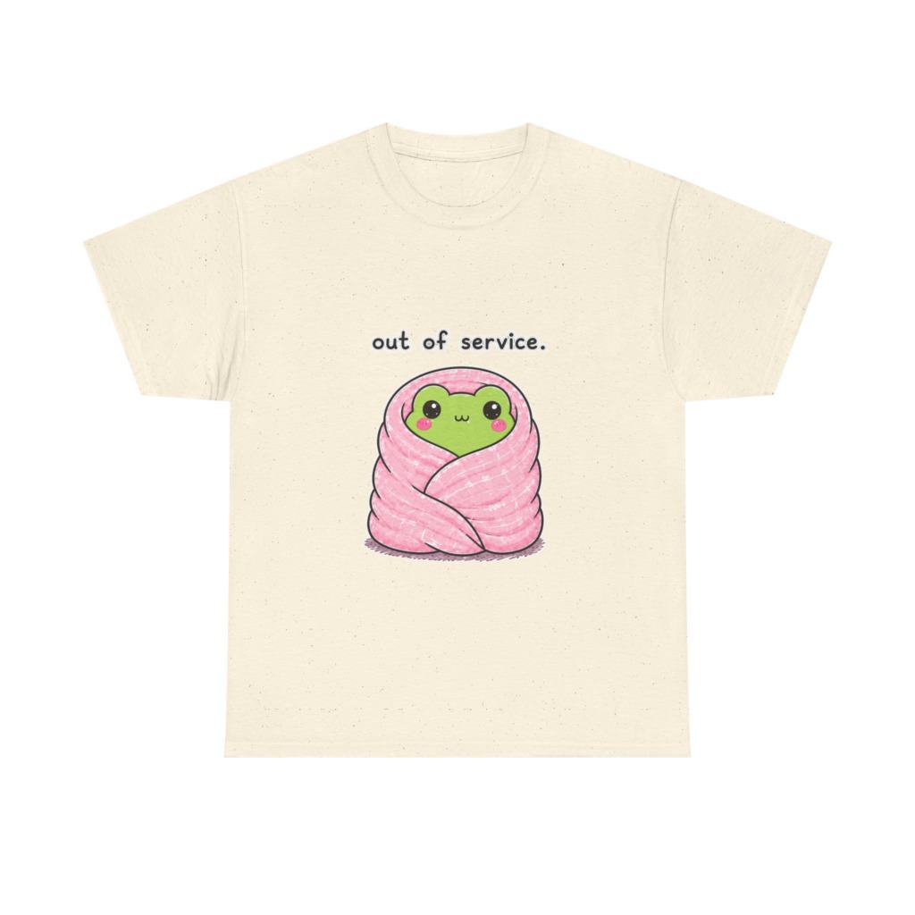 Kawaii Frog 'Out of Service' Graphic Tee