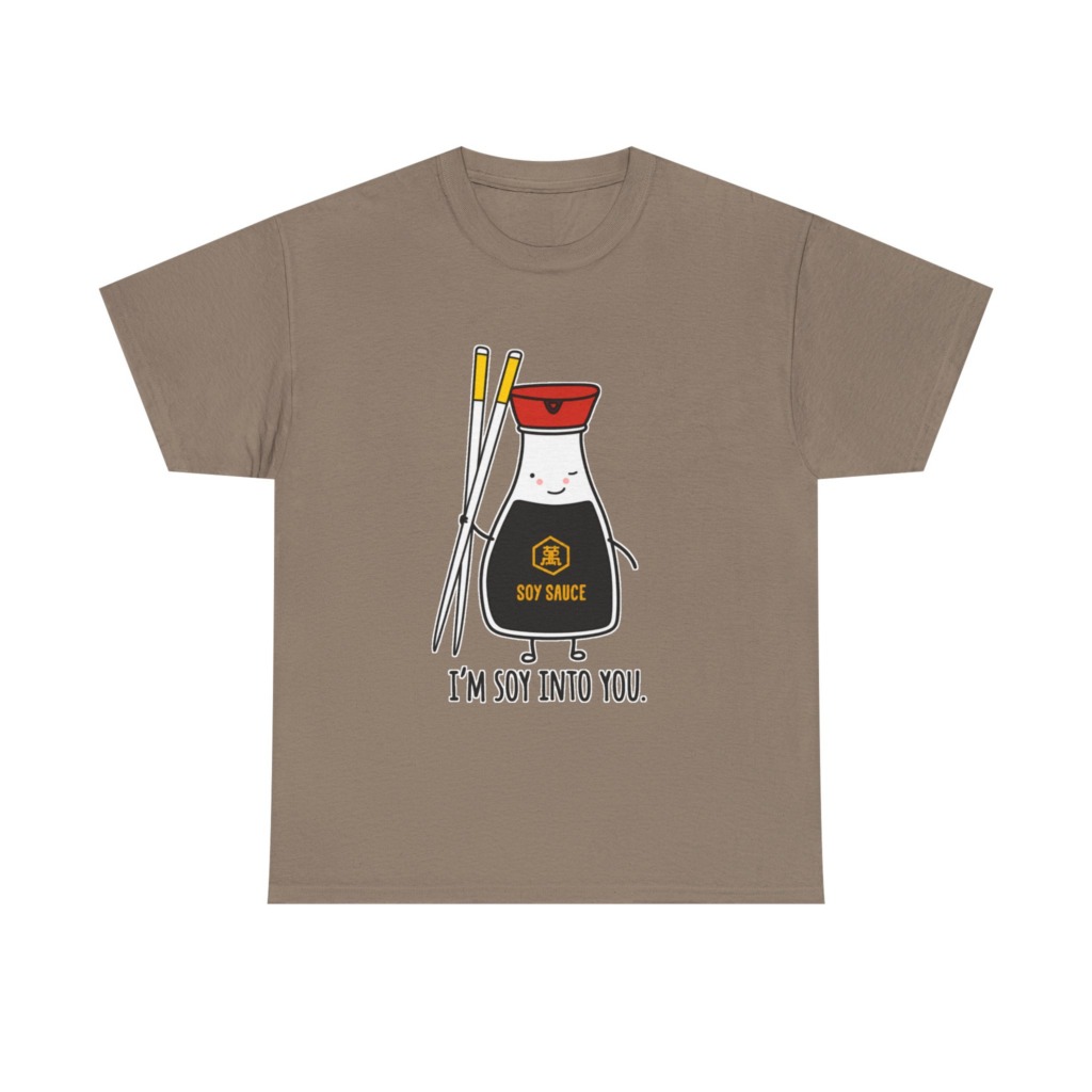 T-Shirt: 'I'm Soy Into You' Kawaii Soy Sauce Print