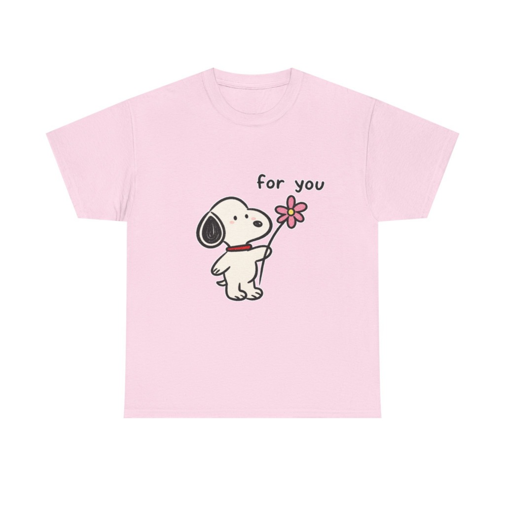 Snoopy 'For You' Flower Graphic T-Shirt