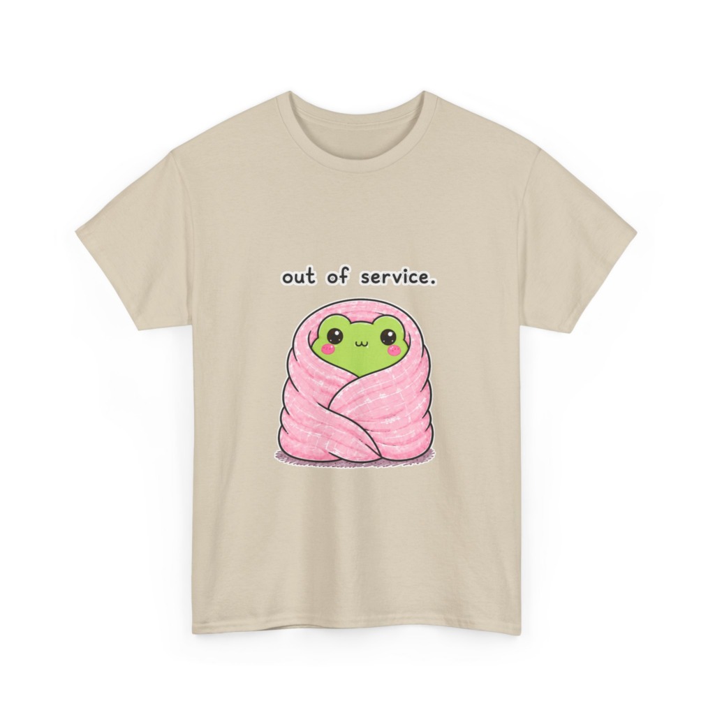Kawaii Frog 'Out of Service' Graphic Tee
