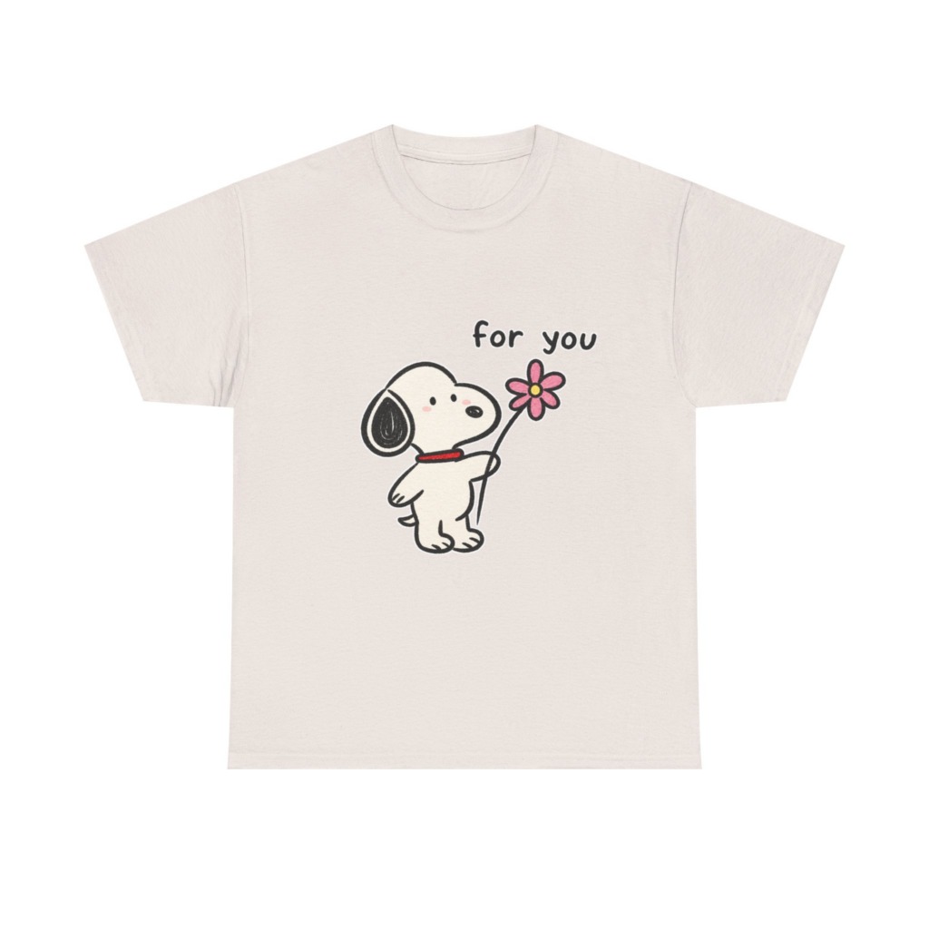 Snoopy 'For You' Flower Graphic T-Shirt