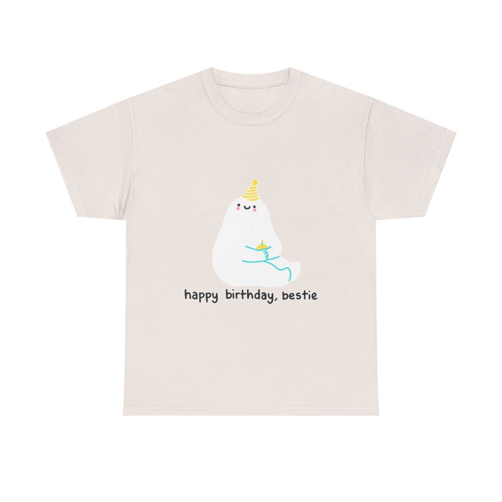 Birthday Bestie Ghost Graphic T-Shirt