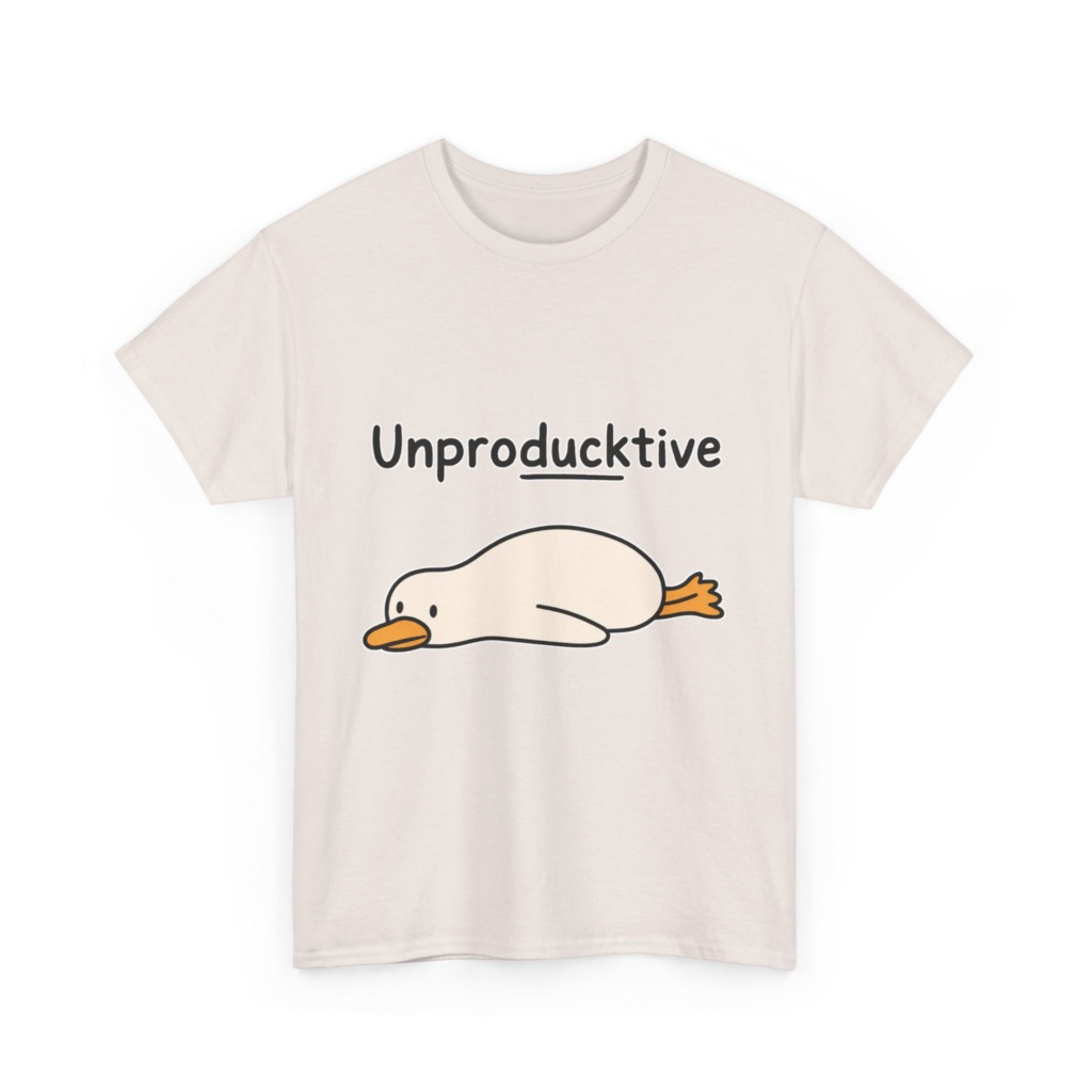 Unproducktive Duck Graphic T-Shirt