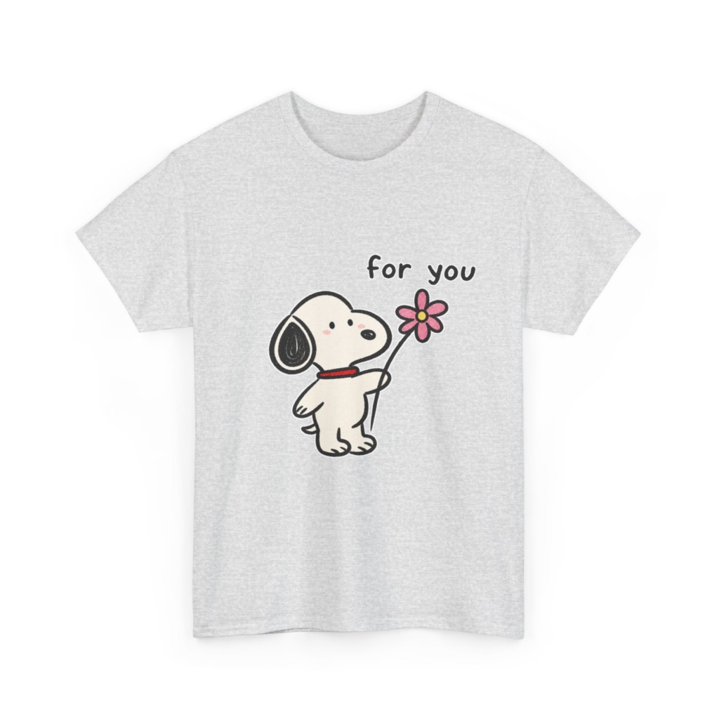 Snoopy 'For You' Flower Graphic T-Shirt