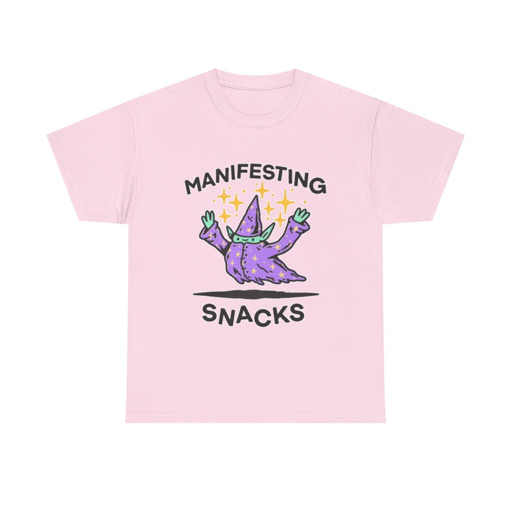 Manifesting Snacks Wizard Print Tee