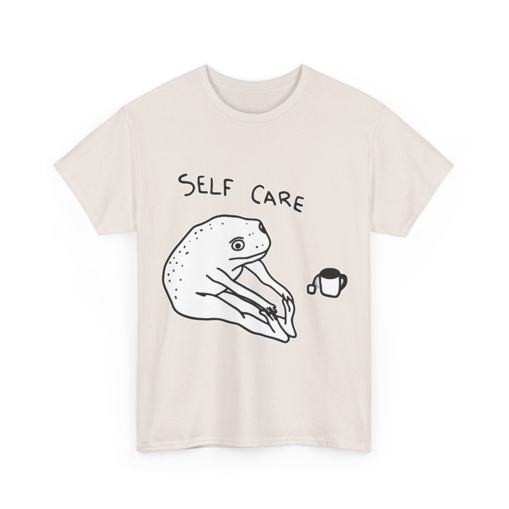 Self Care Frog & Tea Graphic T-Shirt