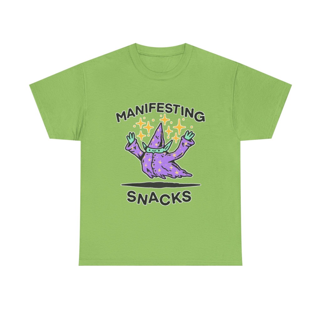 Manifesting Snacks Wizard Print Tee