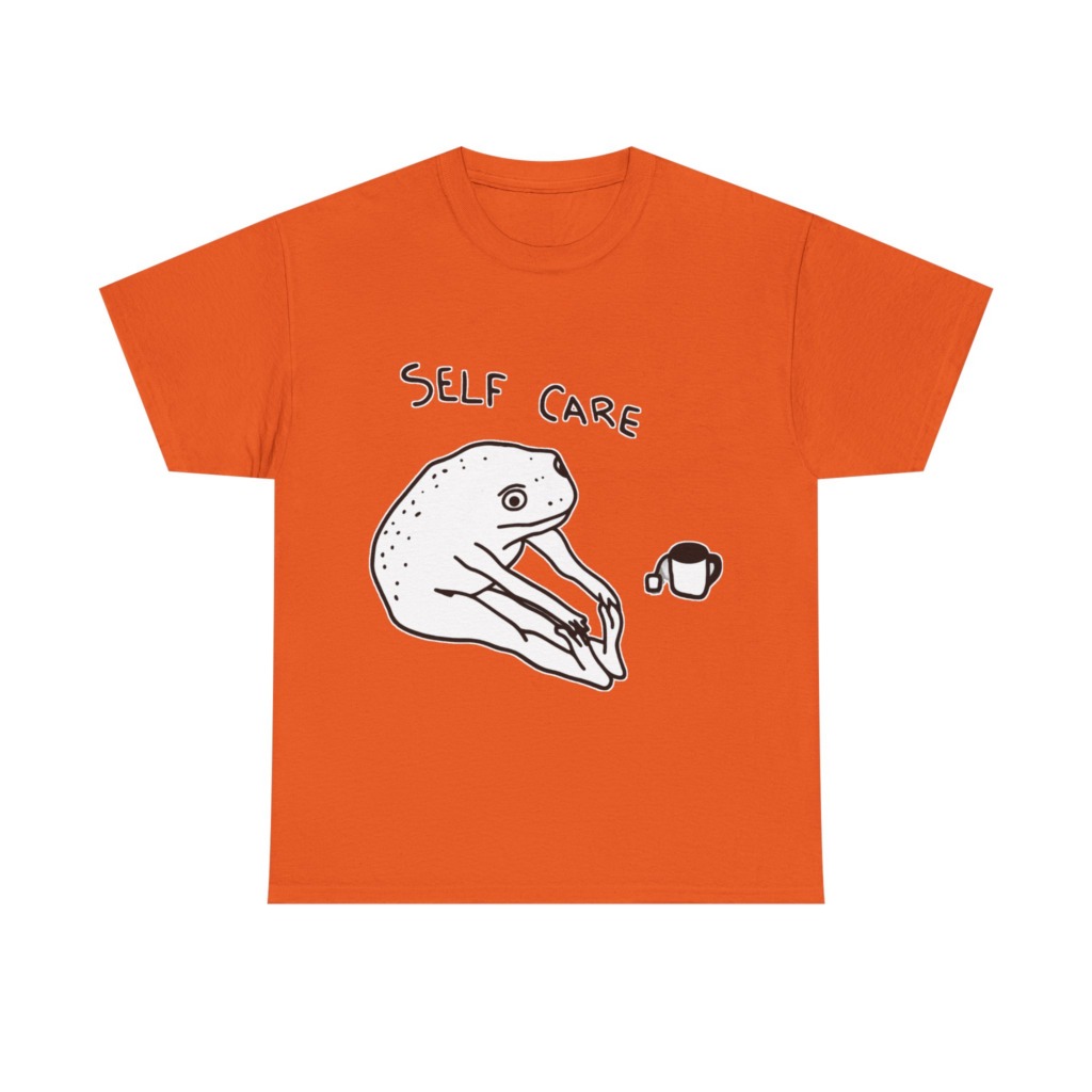 Self Care Frog & Tea Graphic T-Shirt