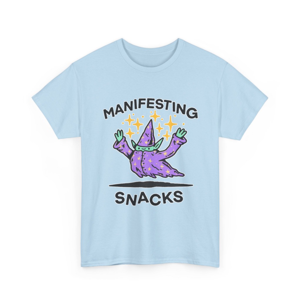 Manifesting Snacks Wizard Print Tee