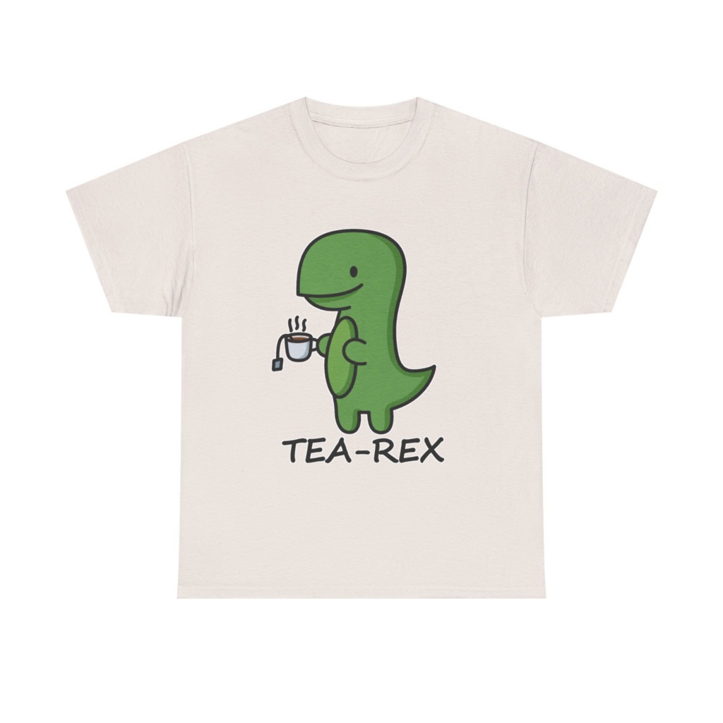 T-Shirt: Cute Tea-Rex Dinosaur Graphic Print