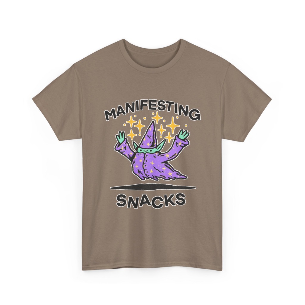 Manifesting Snacks Wizard Print Tee