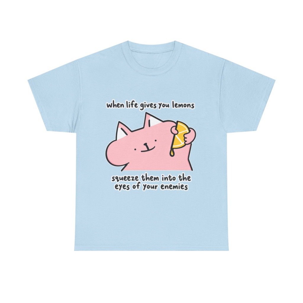 When Life Gives You Lemons Cat Graphic Tee