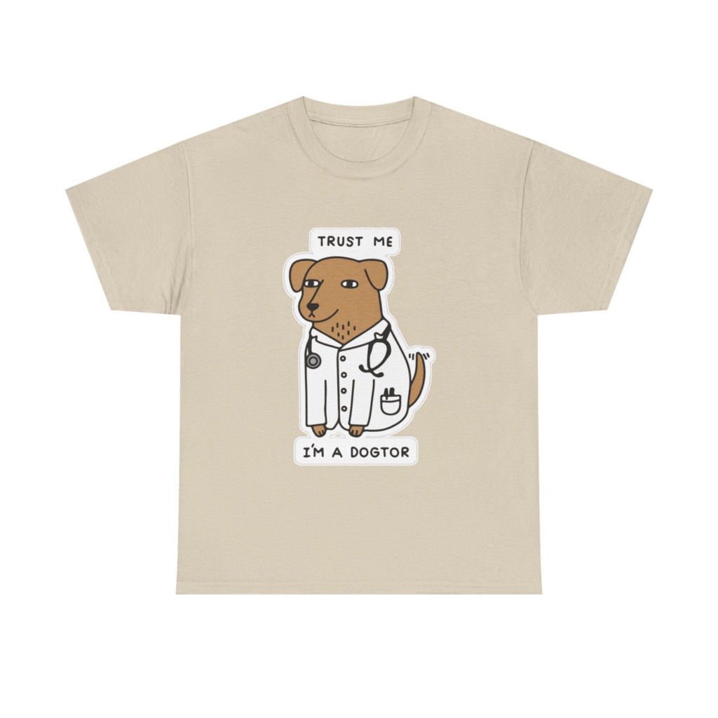 Trust Me I'm a Dogtor Cartoon Graphic Tee