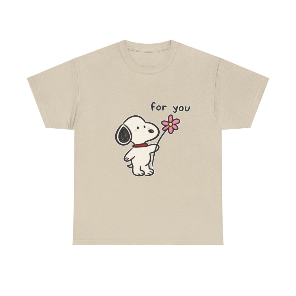 Snoopy 'For You' Flower Graphic T-Shirt