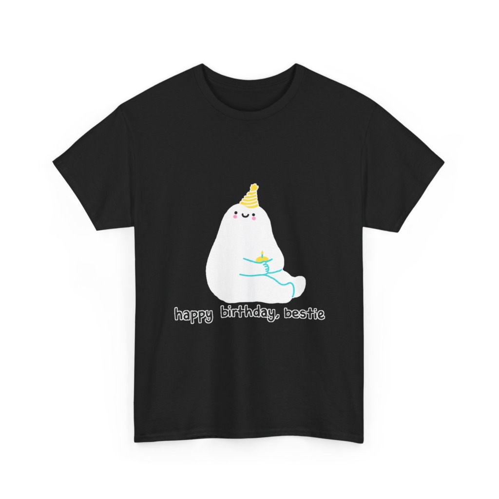 Birthday Bestie Ghost Graphic T-Shirt
