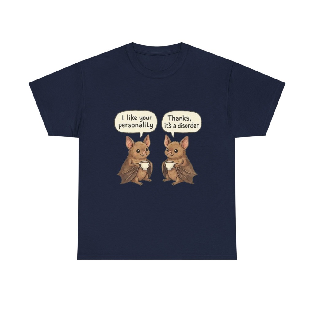 Humorous Bat Personality Disorder T-Shirt