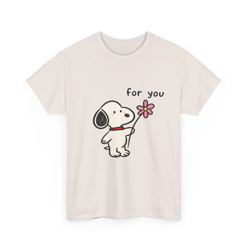 Snoopy 'For You' Flower Graphic T-Shirt