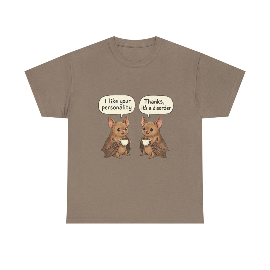T-Shirt: Funny Bats Personality Disorder Graphic