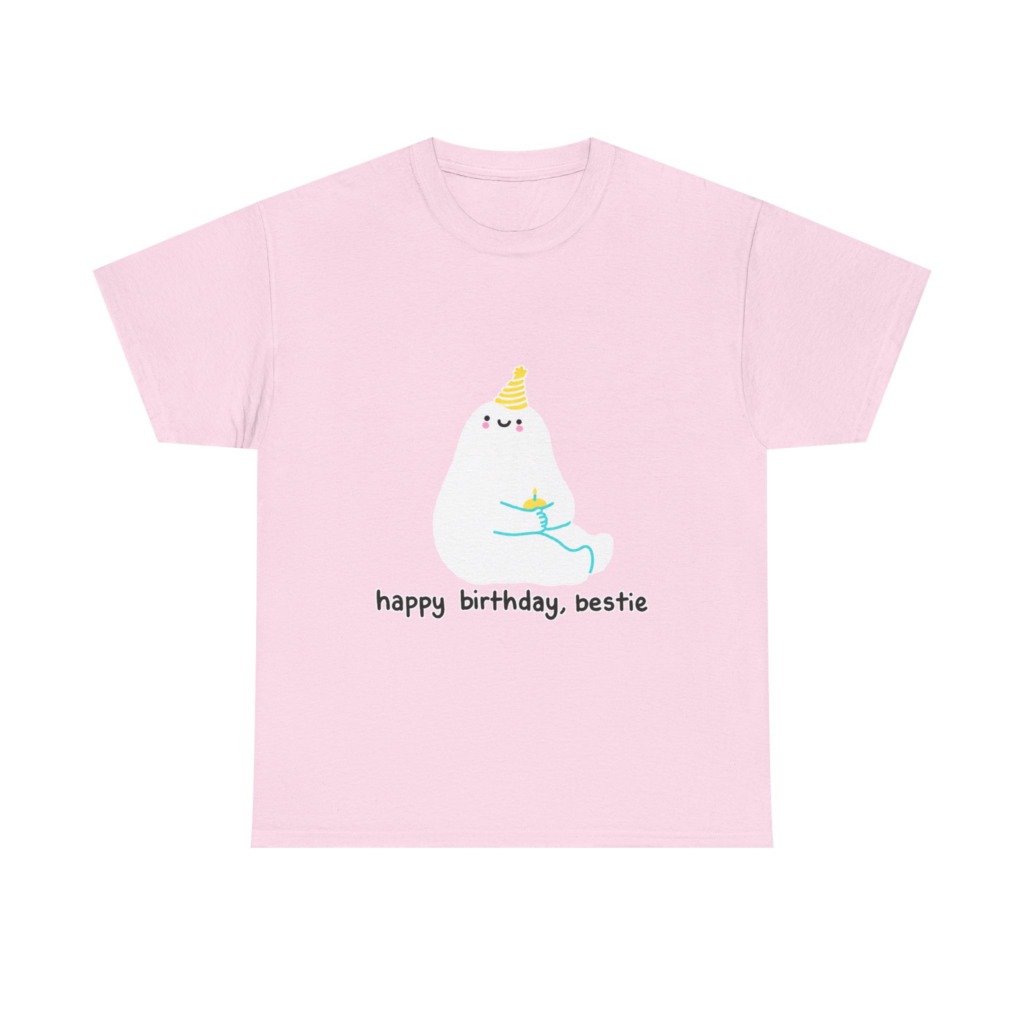 Birthday Bestie Ghost Graphic T-Shirt