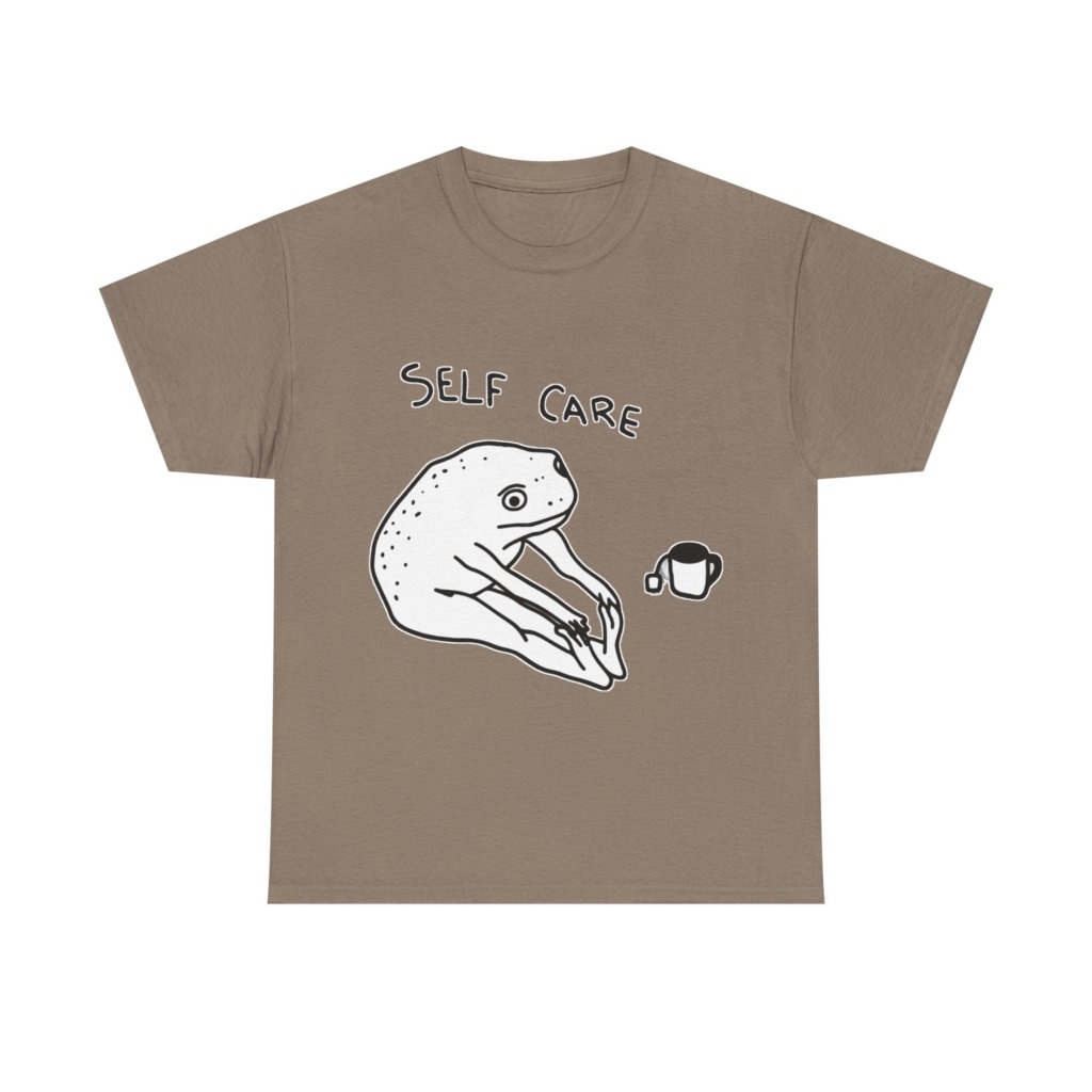 Self Care Frog & Tea Graphic T-Shirt