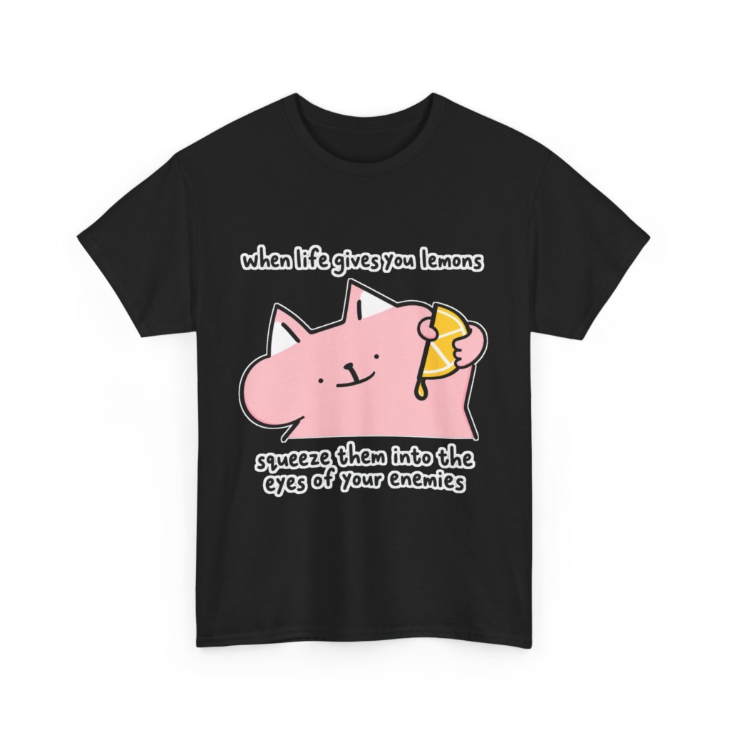 When Life Gives You Lemons Cat Graphic Tee