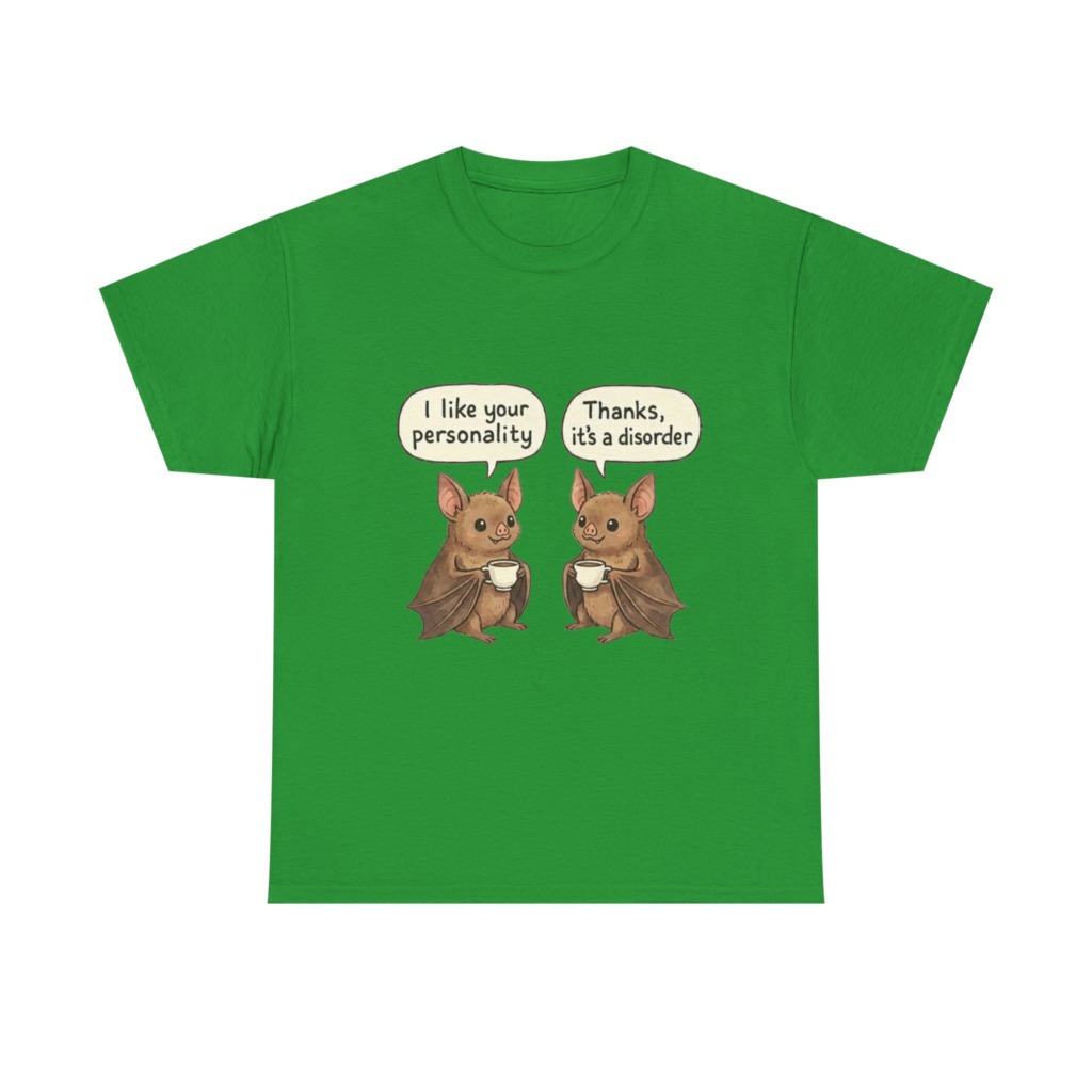 T-Shirt: Funny Bats Personality Disorder Graphic