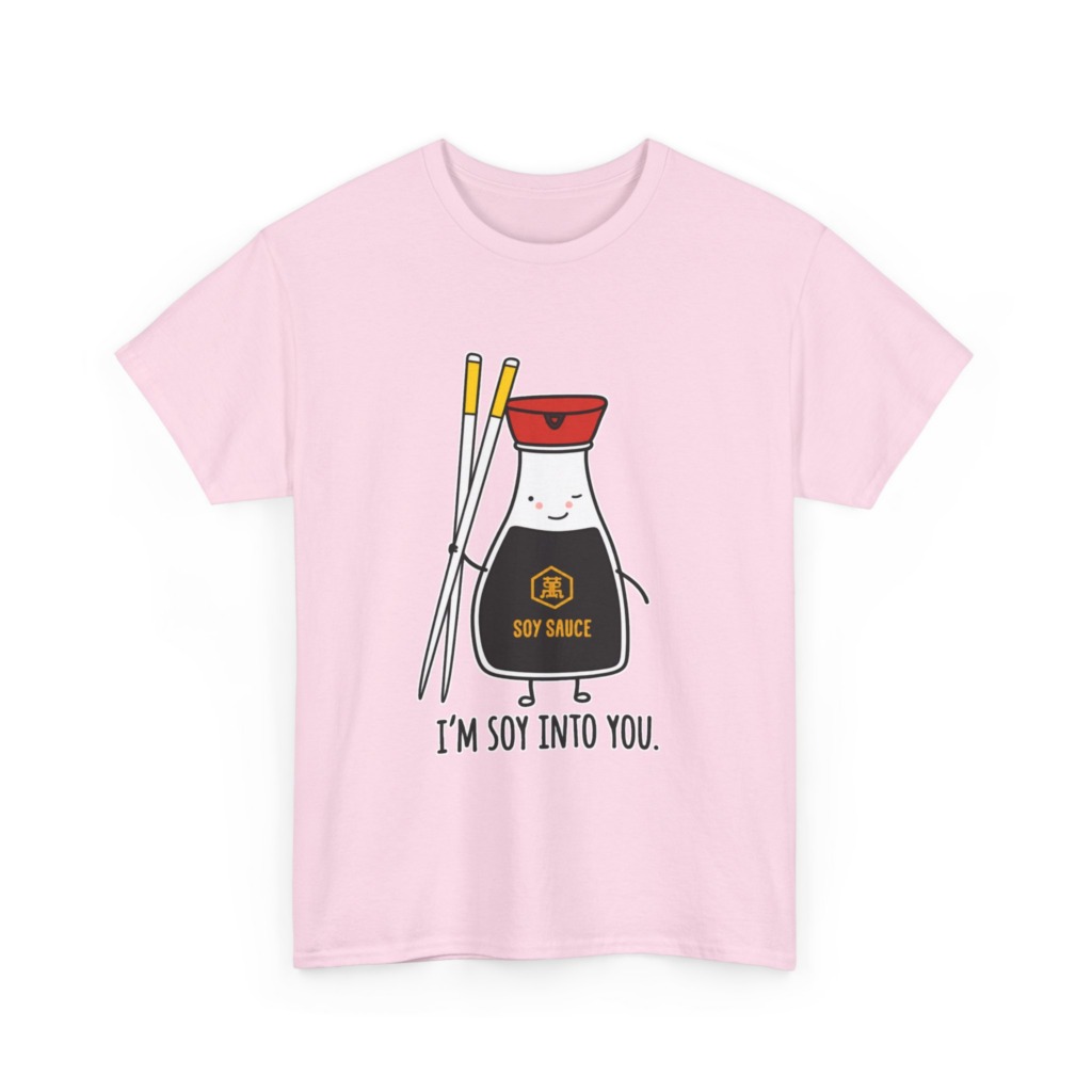 T-Shirt: 'I'm Soy Into You' Kawaii Soy Sauce Print