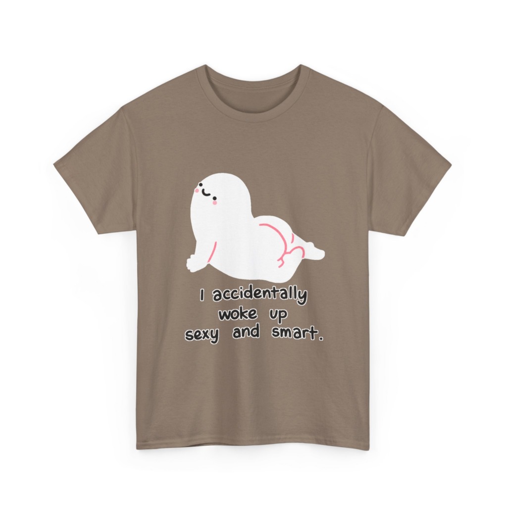 T-Shirt: Witty 'Woke Up Sexy & Smart' Graphic Tee