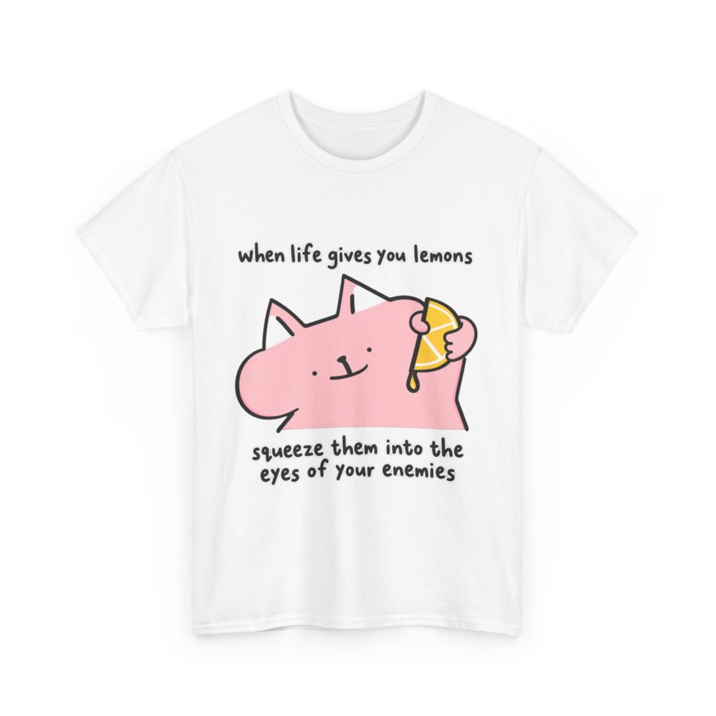 When Life Gives You Lemons Cat Graphic Tee