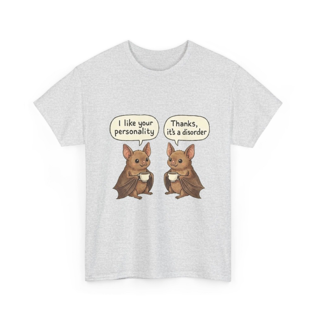 Sarcastic Bats Coffee Graphic T-Shirt