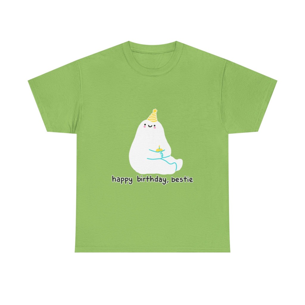Birthday Bestie Ghost Graphic T-Shirt
