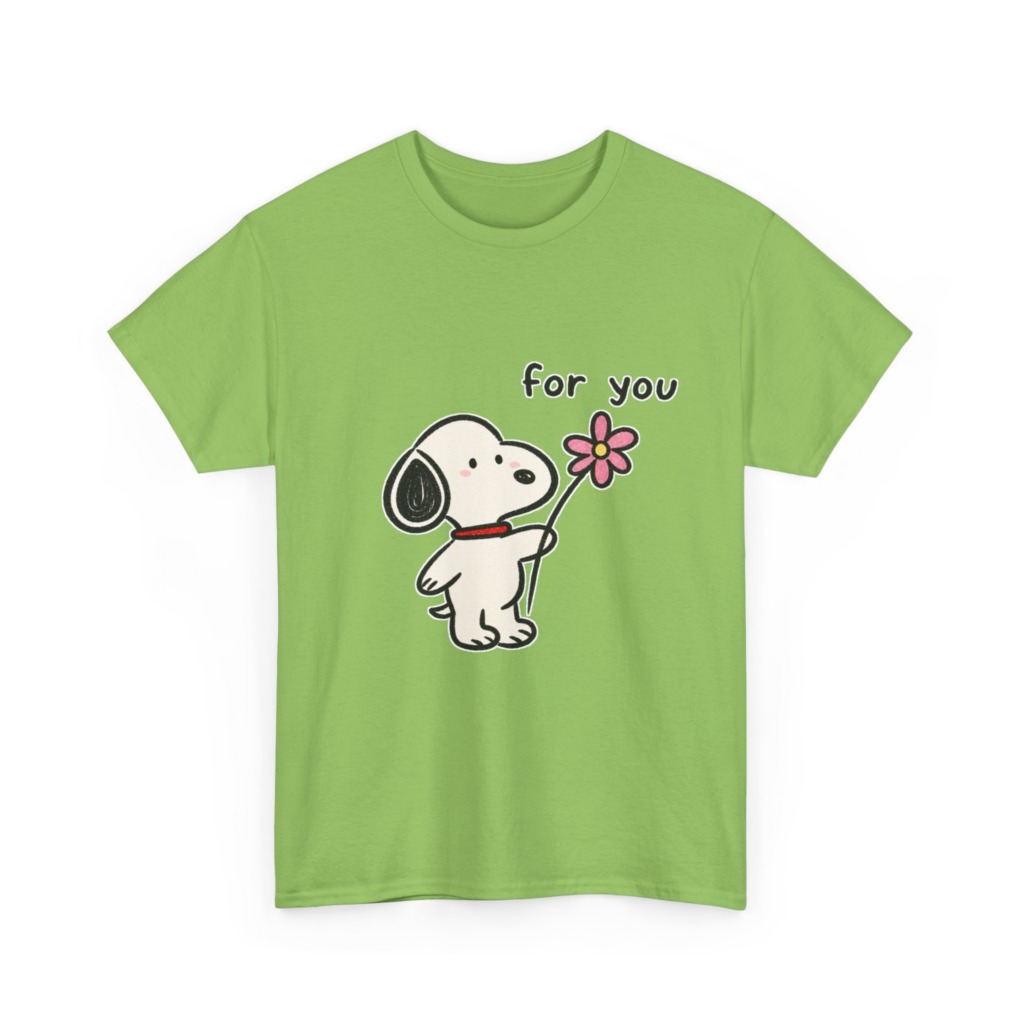 Snoopy 'For You' Flower Graphic T-Shirt