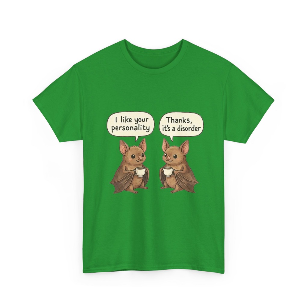 T-Shirt: Funny Bats Personality Disorder Graphic