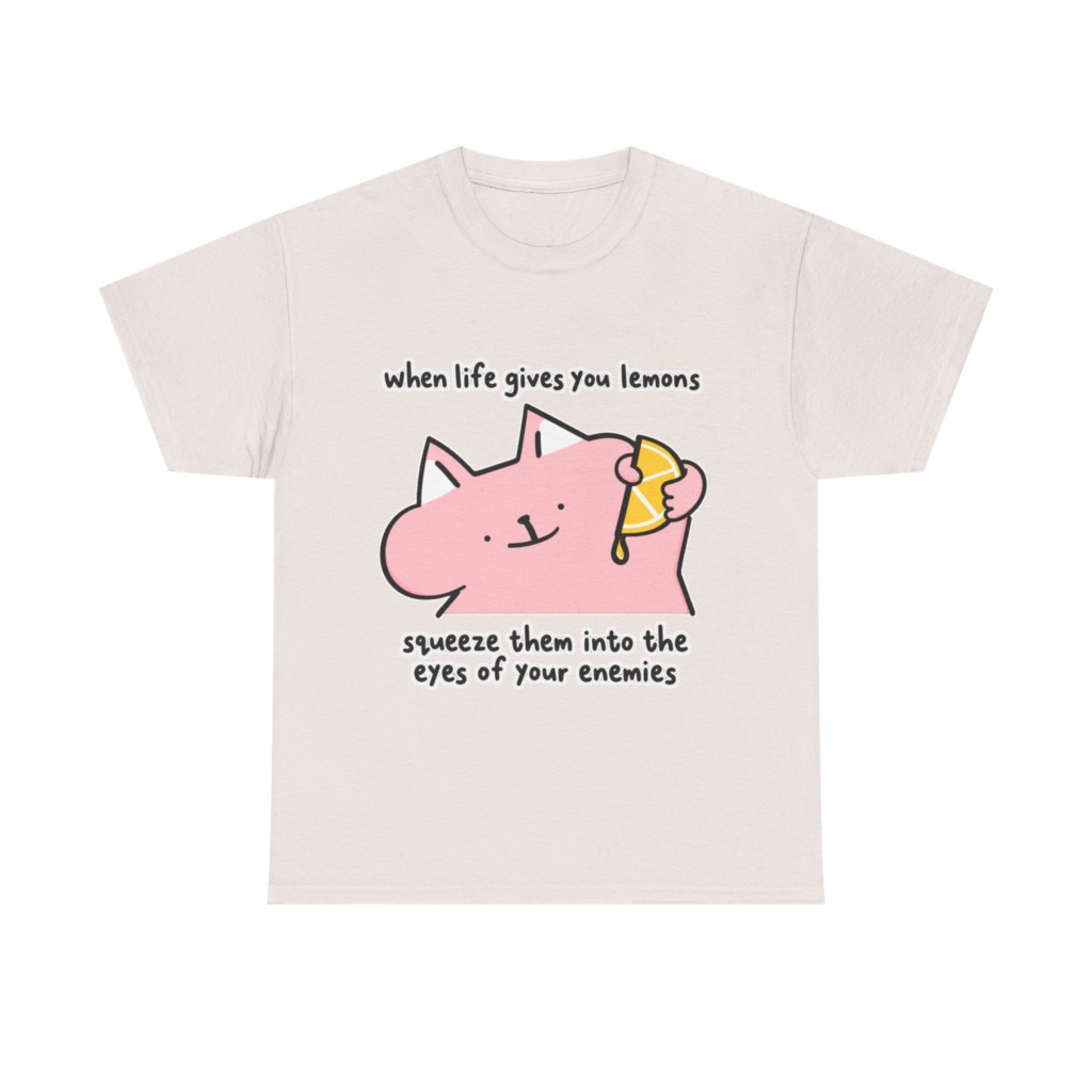 When Life Gives You Lemons Cat Graphic Tee