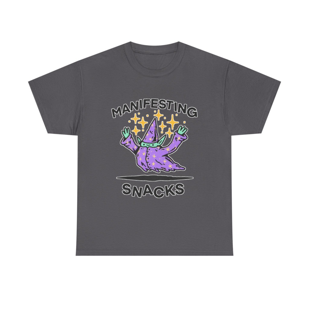Manifesting Snacks Wizard Print Tee