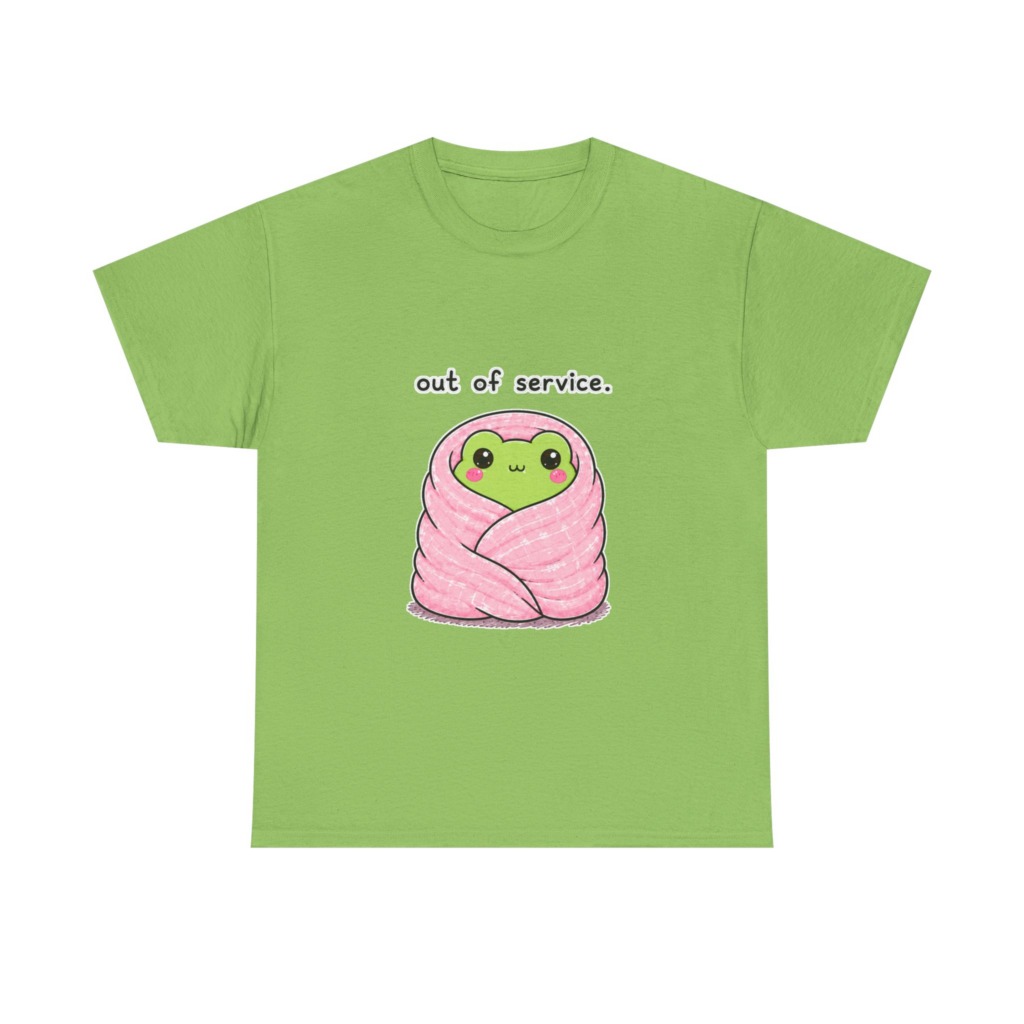 Kawaii Frog 'Out of Service' Graphic Tee