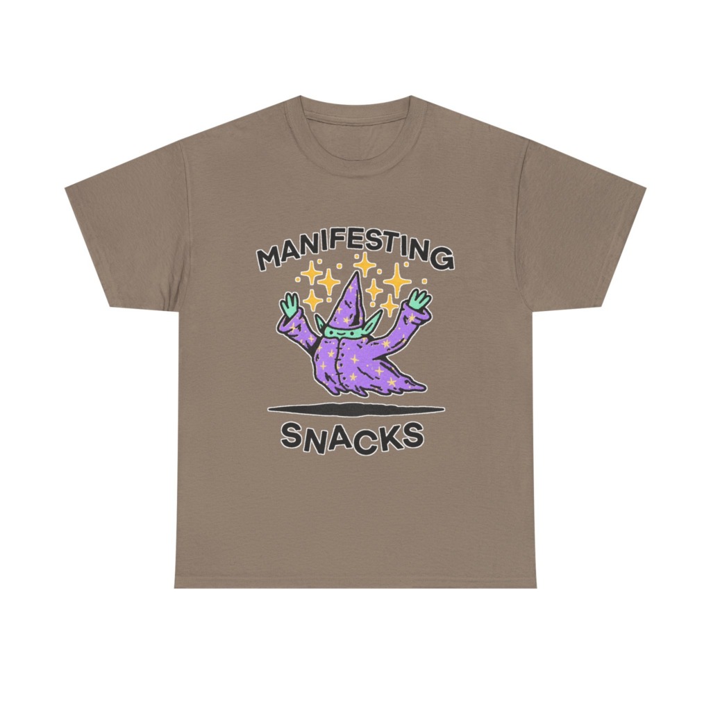 Manifesting Snacks Wizard Print Tee